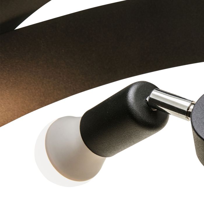 Modern ceiling light black, Tanno