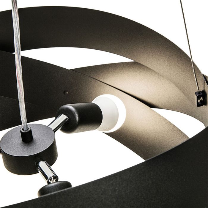 Modern pendant light black, Tanno