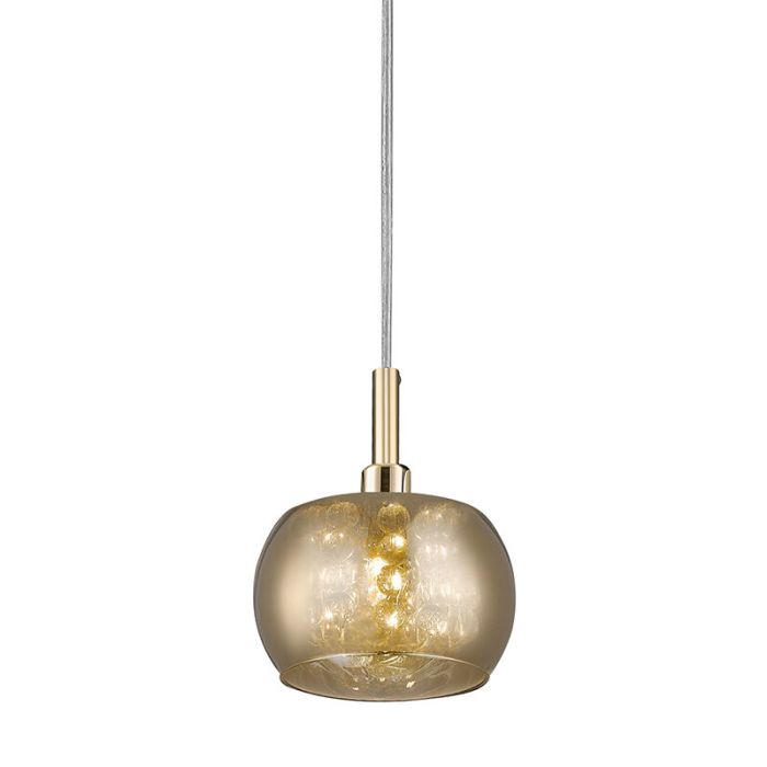 Design pendant light gold, Krystel