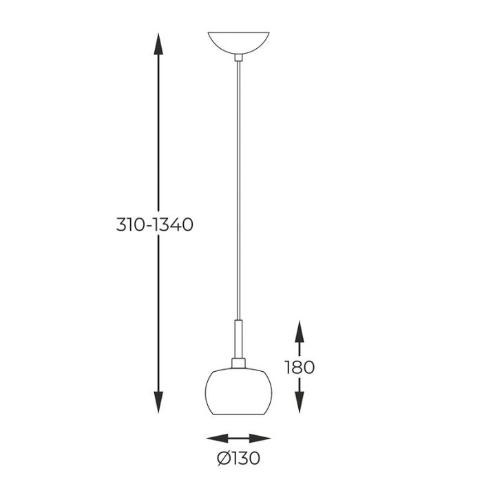 Design pendant light gold, Krystel