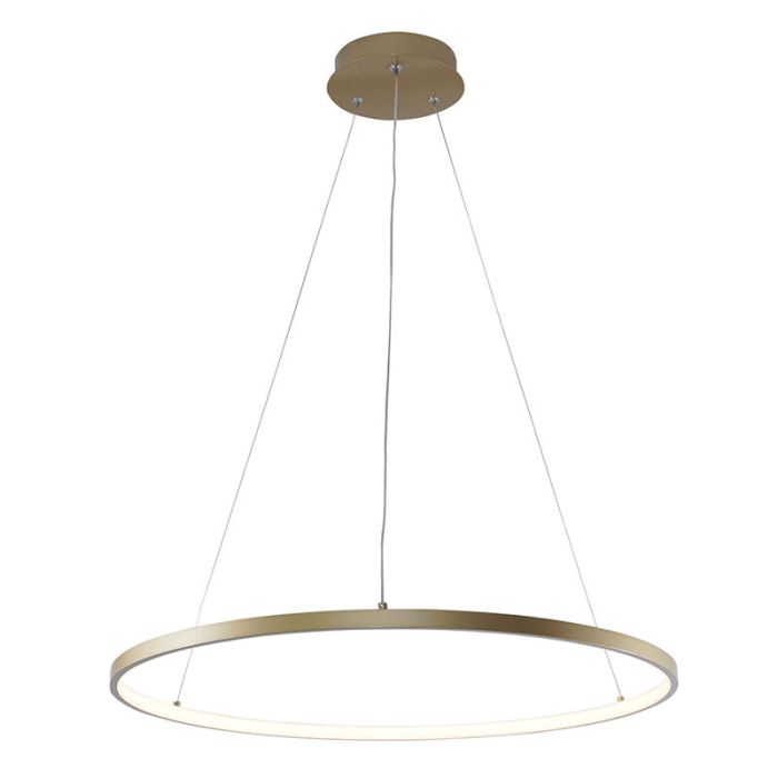 Design pendant light gold, Kubra, 28W, warm to cold white adjustable LED
