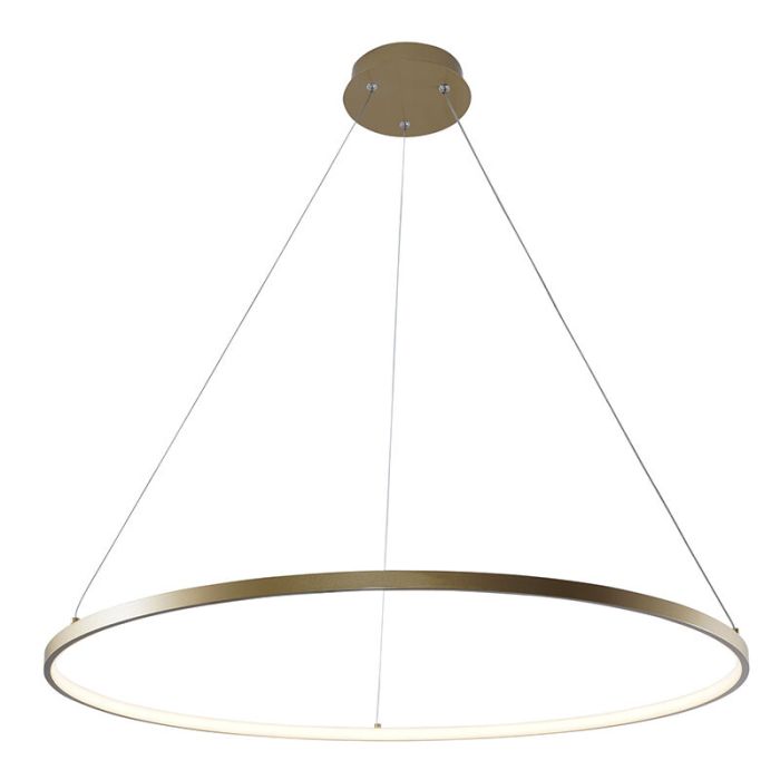 Design pendant light gold, Kubra, 36W, warm to cold white adjustable LED