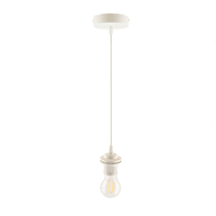 Modern pendant light without shade white, Rika