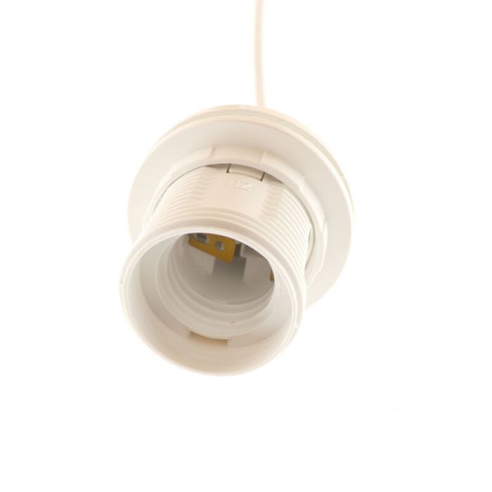 Modern pendant light without shade white, Rika