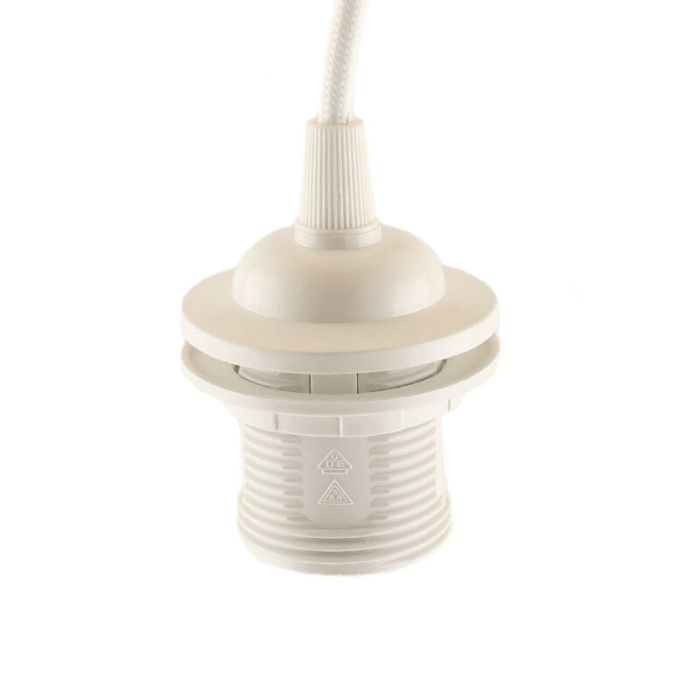 Modern pendant light without shade white, Rika
