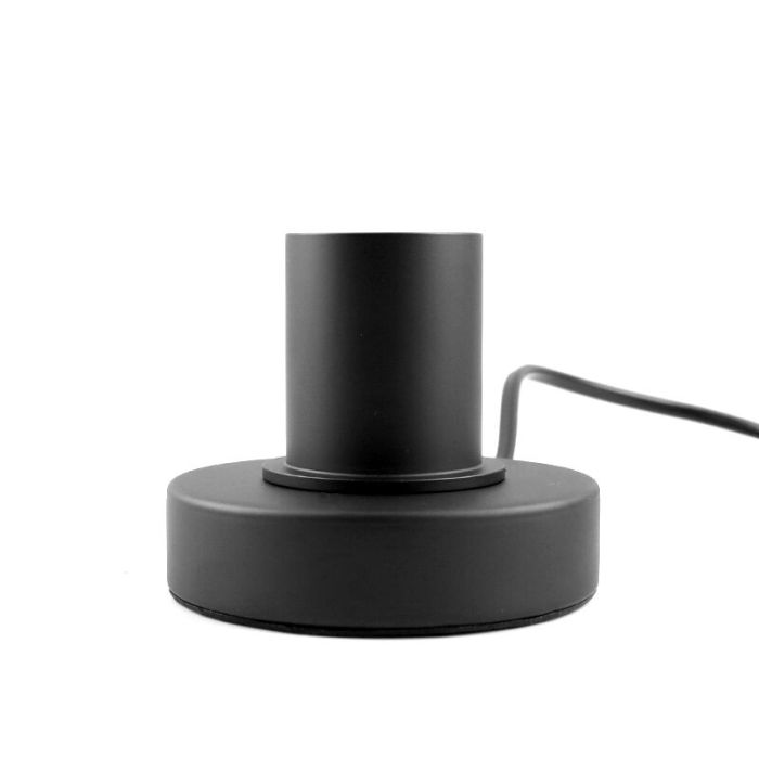 Modern table lamp without shade black, Rika, with switch