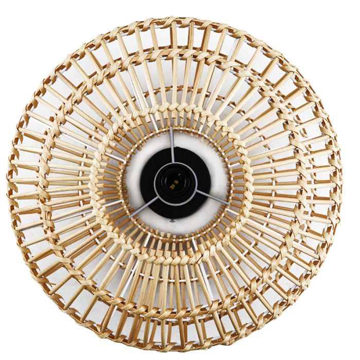 Rustic flush ceiling light brown, Emilio