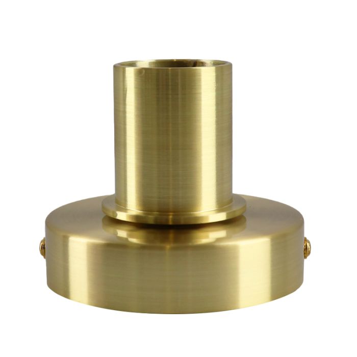 Aluminium table lamp without shade gold, Rika, with switch
