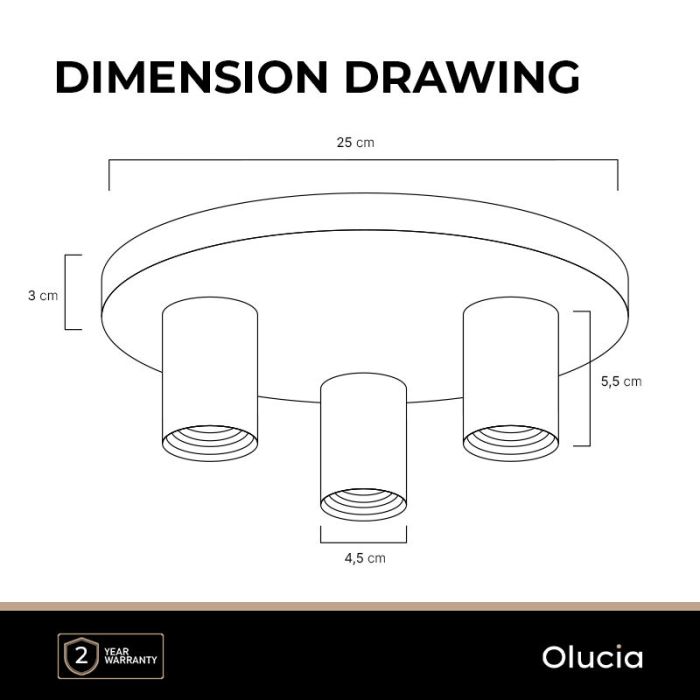 Modern ceiling light black, Rami
