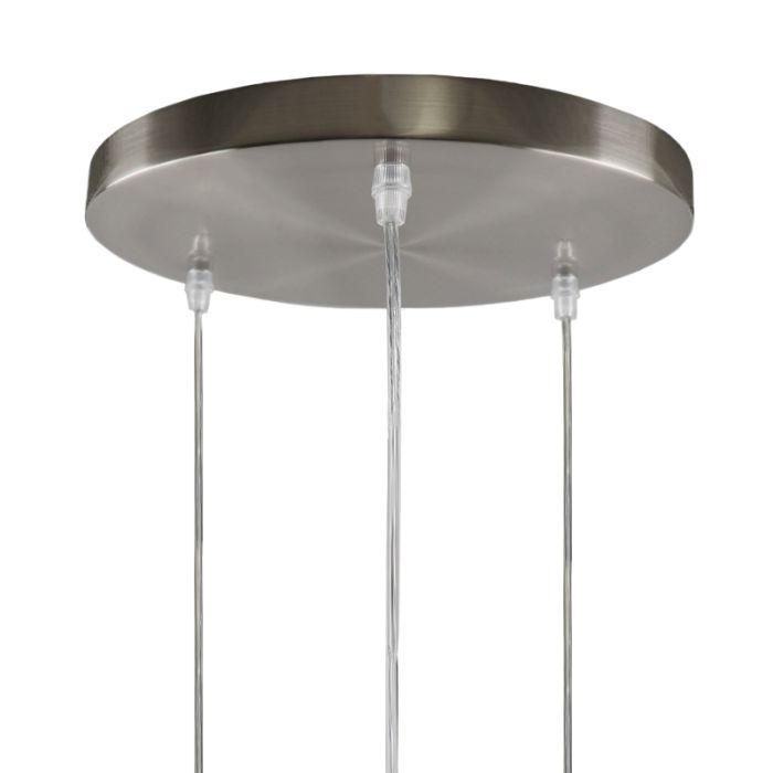 Aluminium pendant light without shade chrome, Rika