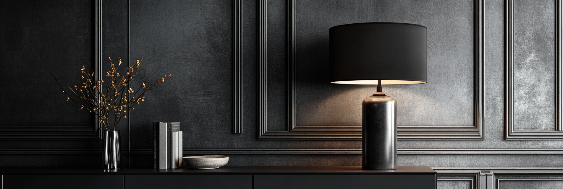 the enduring elegance of black lamps